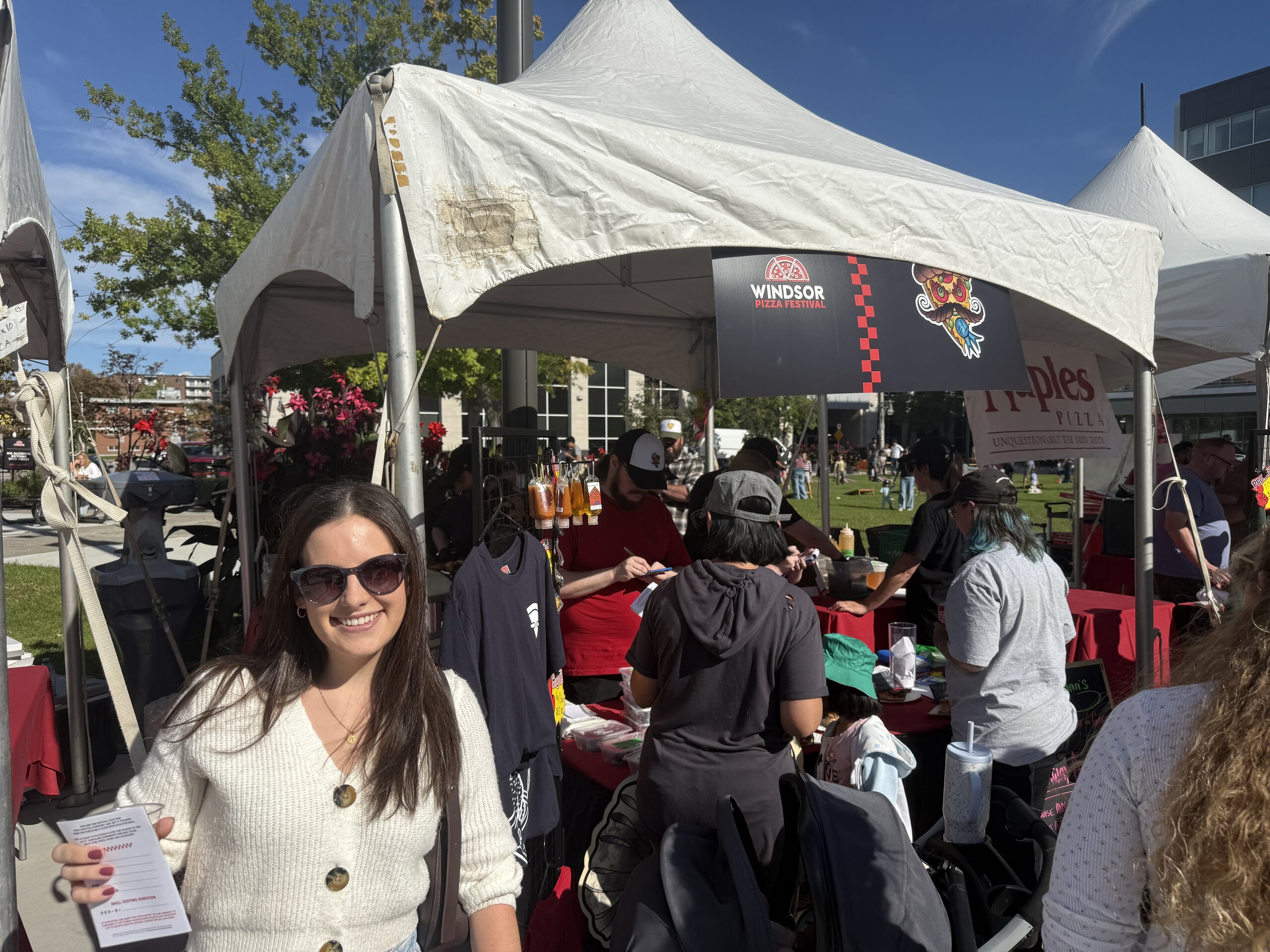 Professor Zaaa's Pizza tent at the Windsor Pizza Festival 2026